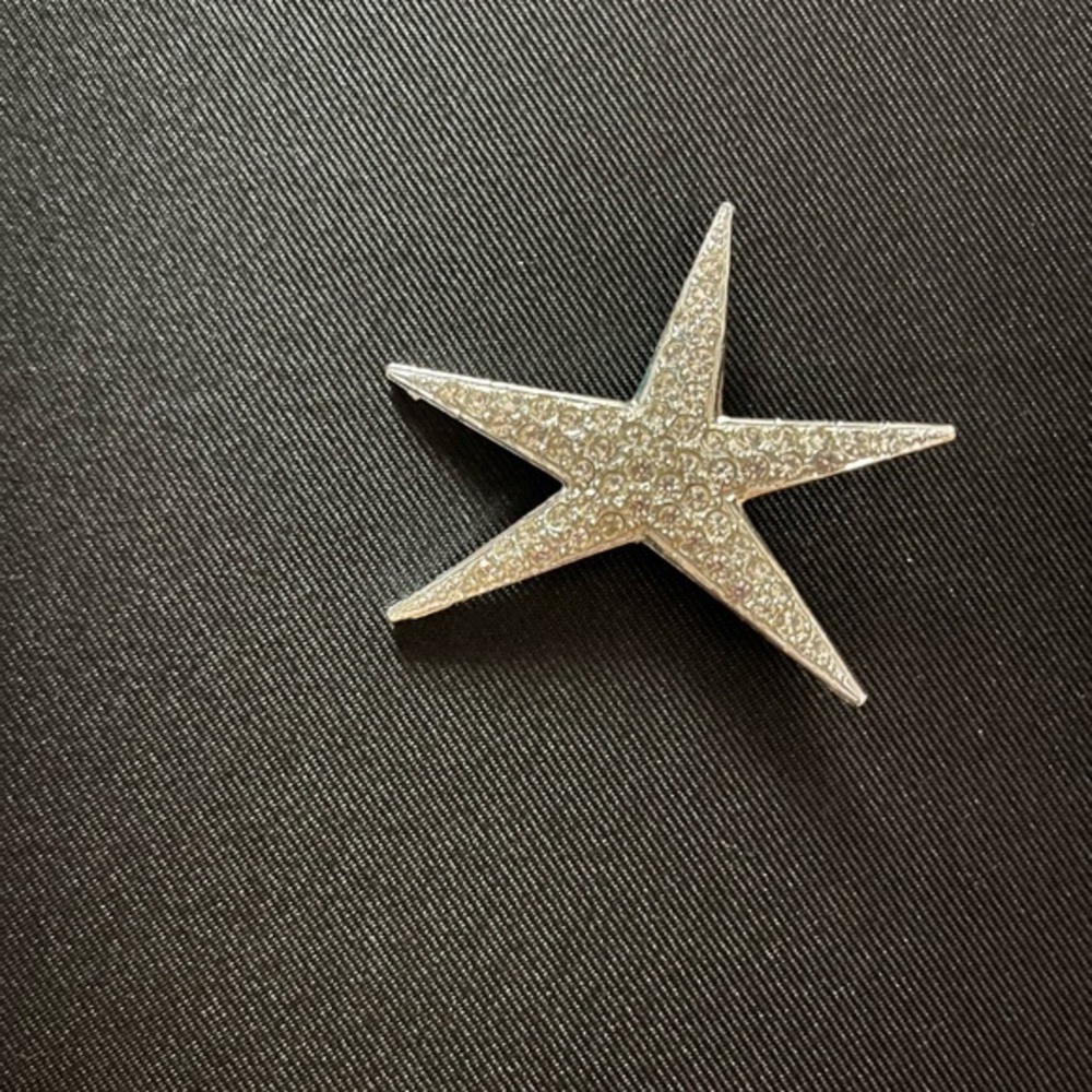 Vintage Silver Star Brooch